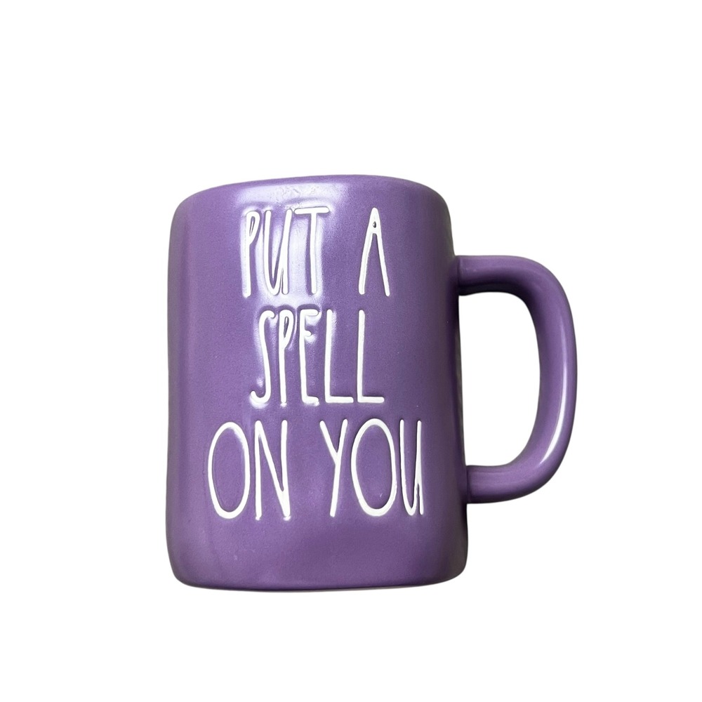 Rae Dunn Put A Spell On You Purple Halloween Coffee Mug Artisan Collection